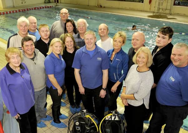 Members of the Thistle Divers Club which was formerly based in Kirkintilloch