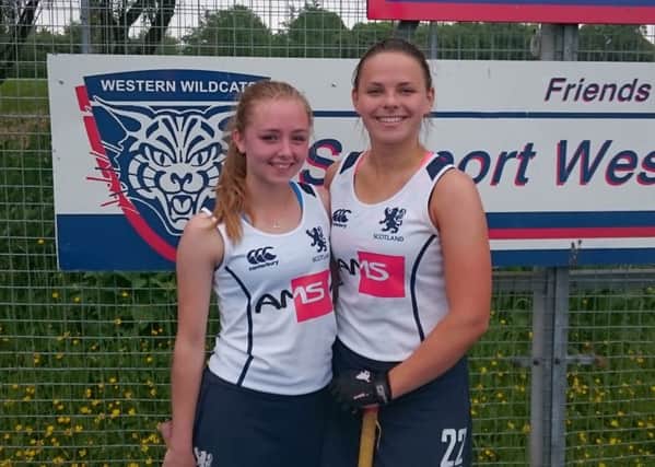 Western Wildcats junior players Catriona Booth (right) and Iona Macintyre-Beon were called up to the Scotland under-18 squad for the European Championships last year.