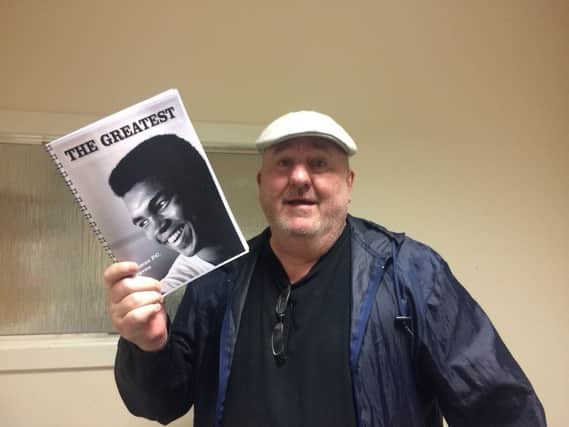 Tam Craven with his latest epic poem