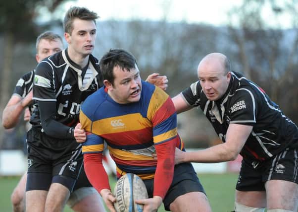 Action from Lenzie's win over Cumbernauld