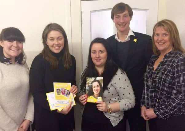 Aileen Campbell MSP and Angela Crawley MP with Marie Curie workers