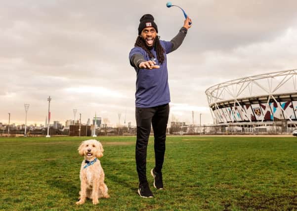 Working with Personal Trainer Born Barikor, pet charity Blue Cross has created a new fitness boot camp called Work Out Like A Dog which sees humans doing exercises you would normally see dogs doing. Pic: Blue Cross.