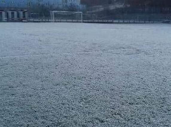 A frozen Guy's Meadow pitch meant Rob Roy's game was off.