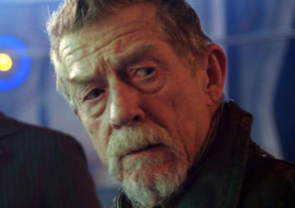 John Hurt in his role as 'the War Doctor' in a Doctor Who special episode.
