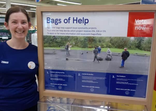 Jill McQuigg, community champion at Tesco in Lanark. Shoppers can also vote in Tescos stores in Carluke and Lesmahagow.