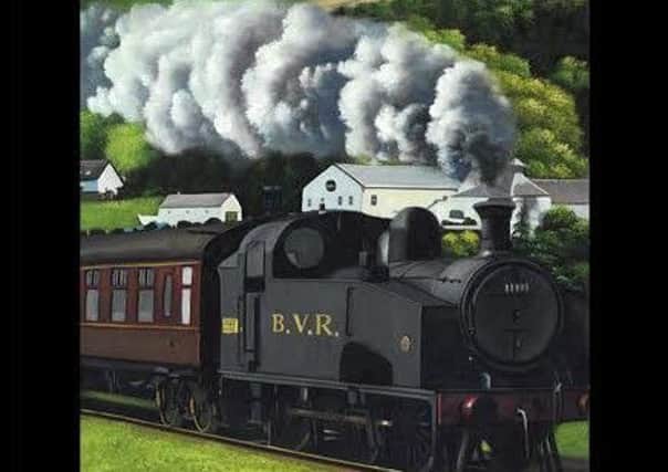 Steam train poster - Blanefield