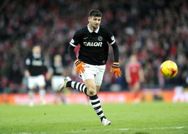 Nadir Ciftci (pictured playing for former club Dundee United) was a loan transfer target for Motherwell (Pic by John Devlin)