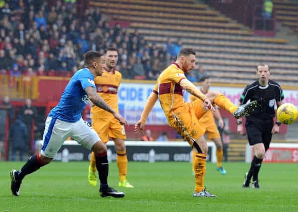 Empty seats are visible in the Phil O'Donnell Stand for last week's Motherwell v Rangers clash at Fir Park (Pic by Alan Watson)