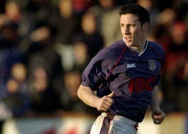 Current Motherwell FC scout David Brown pictured playing for Hull City back in November 1999 (Pic by Chris Lobina)