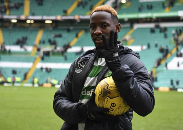 Moussa Dembele scored a penalty for Celtic against Motherwell (Pic by Rob Casey)