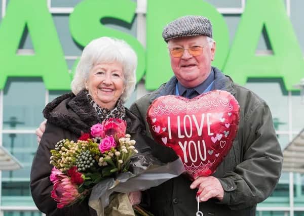 Winner's of Asda Bearsden longest married couple search Ronald and Aileen Murison who have been married 53yrs.