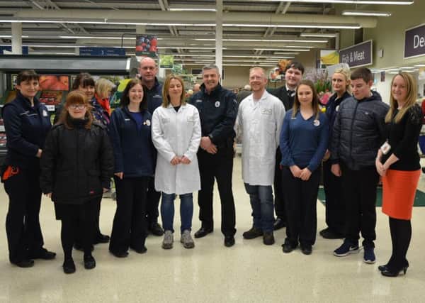 Lanark Tesco manager Richard Mcallister's fundraising for Paradventures will be supported by store staff and Border Biscuits (Pic by John Prior)