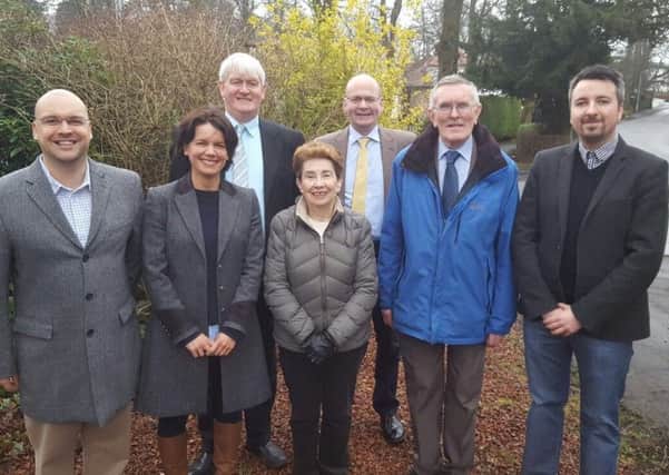 Conservative candidates for ERC May elections - (left to right): Paul Aitken, Andrea Gee, Stewart Miller, Barbara Grant, Gordon Wallace, Charlie Gilbert, Andrew Morrison.