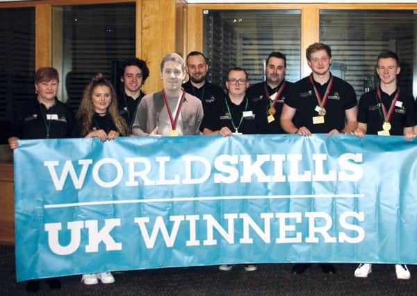 Students who helped New College Lanarkshire reach the top spot of a prestigious skills competition for the third time in four years have been recognised at the Scottish Parliament.
