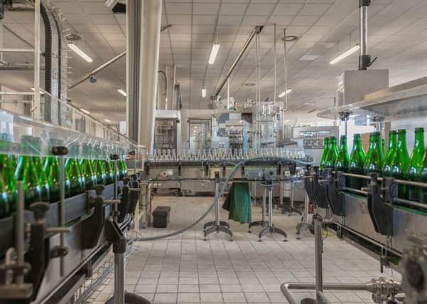 Brightwork has several work environments on its books - like this glass bottling hall