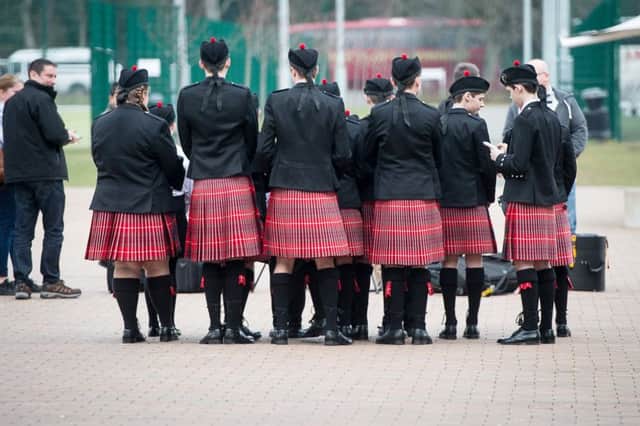 School pipe band competition