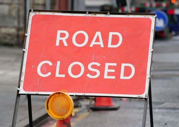 Road into Bellshill will be closed on Sunday.