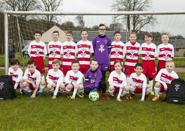 The Lesmahagow Community FC squad members (Pic by Sarah Peters)