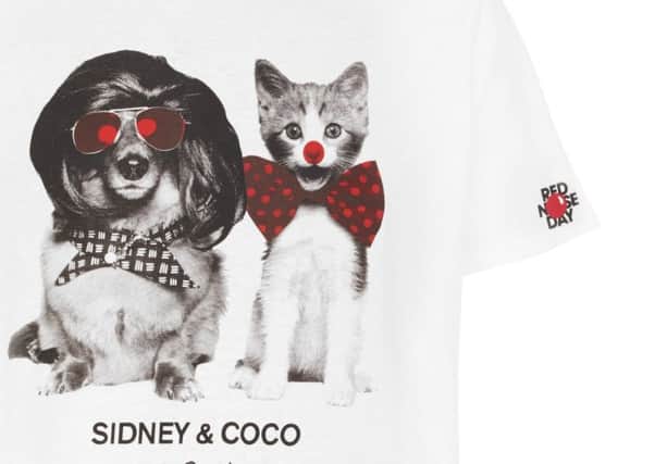 Sidney & Coco exclusive design t-shirt for Red Nose Day