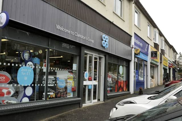 The Co-op on Eaglesham Road is one of the locations an alleged armed robbery took place.