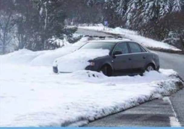 The police are warning people to be careful in the snow.