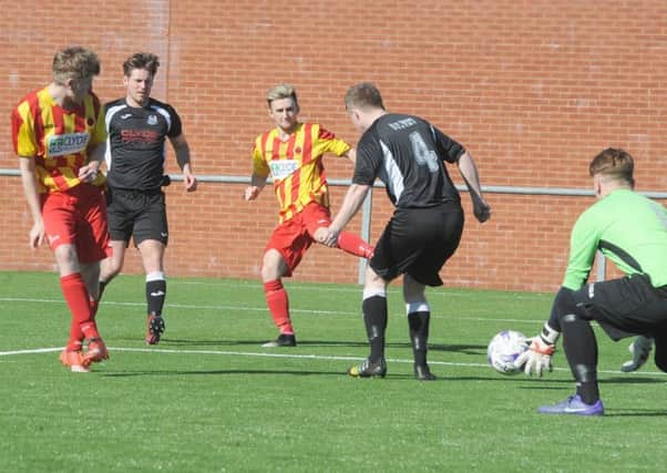 Action from Rossvale's win over Wishaw (pic by Jamie Forbes)