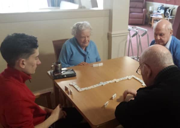 Barrhead High students befriend Millview Care Home residents