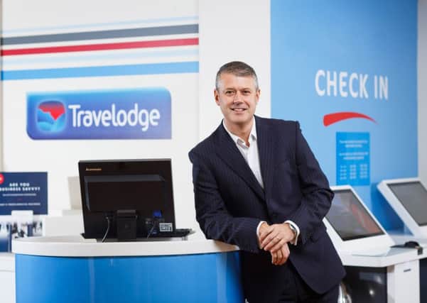 Craig Bonnar, CEO of Travelodge is looking for a site in Newton Mearns.