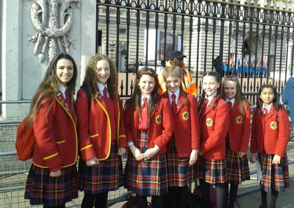 Craigholme School pictured on a trip to London for Commonwealth Day.