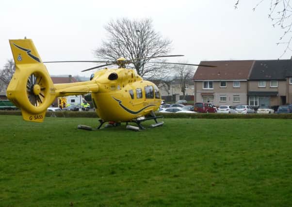 Helicopter landed near homes in Bellshill