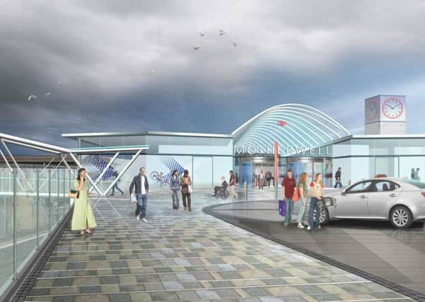 An artist's impression of how a refurbished Motherwell station might look