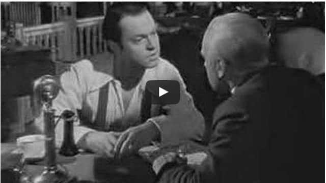 Orson Welles in Citizen Kane.