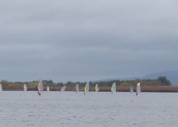 Windsurfers on Fannyside Loch