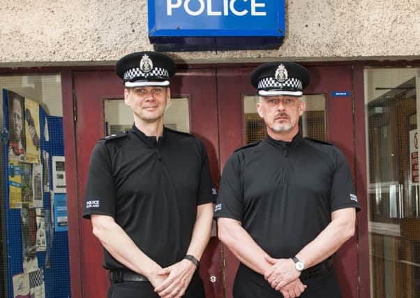 Lanark Police Inspector Martin Speirs and Chief Inspector Sandy Blair.
