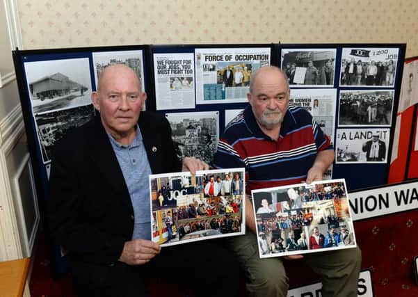 Former Caterpillar union leaders John Brannan and John Gillen