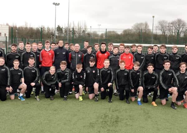 Football Performance course students with Todd Lumsden and Richard Fox