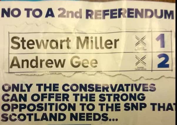 Conservative's election leaflet incorrectly names local candidate as Andrew instead of Andrea!