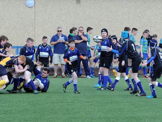 Dalziel S2s in action in their home tournament (Pic by Alan Watson)