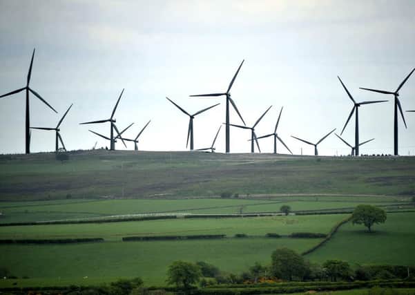 Blacklaw Wind Farm near Forth.