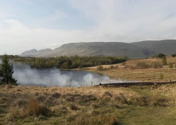 Loch Ardinning fire - picture courtesy of Sam Walker.