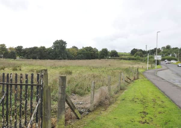 The field next to Milngavie Fire Station where the new retirement homes would be built.