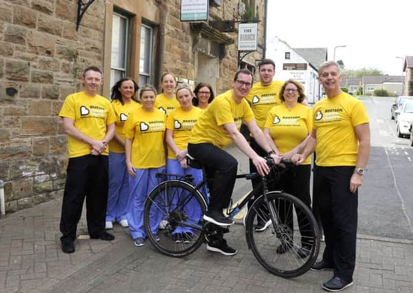 Allander Dental staff are doing a charity cycle around Millport for the Beatson.