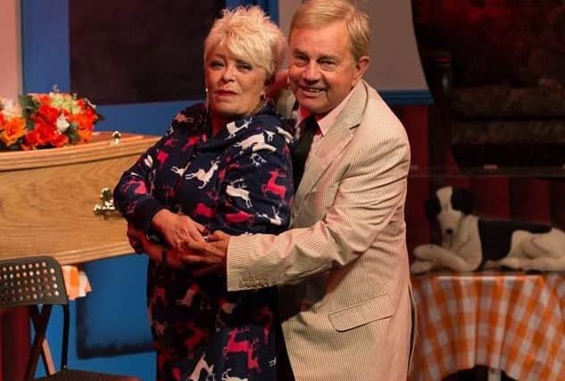 Frazer Hines with co-star Crissy Rock