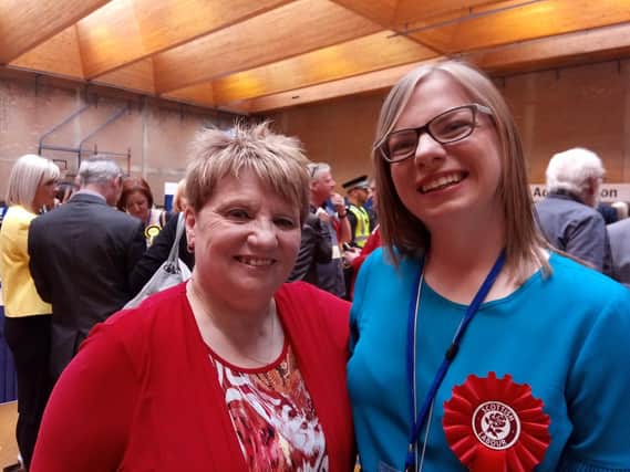 Labour's Eileen Logan returned again after 37 years in local government, with fellow councillor Lynsey Hamilton.