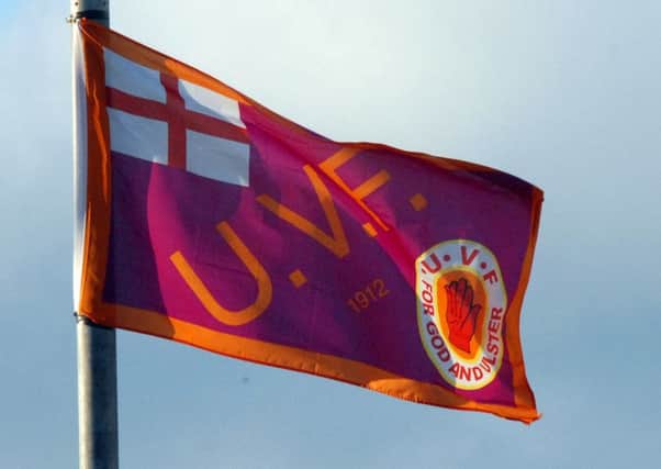 UVF flag similar to the one flown in Law.