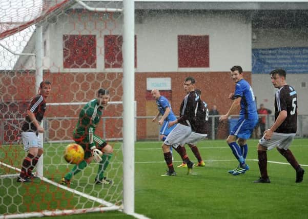 Ian Diack's goal for Kilsyth was as good as it got for Keith Hogg's side at Petershill (pic by Jamie Forbes)