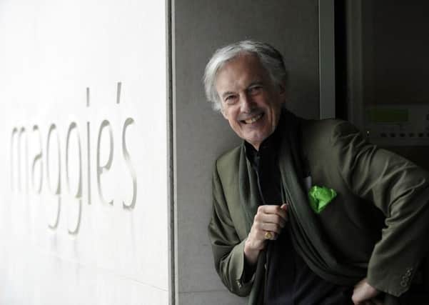 Charles Jencks, co-founder of Maggie's, when he appeared at the launch of the centre at Gartnavel.