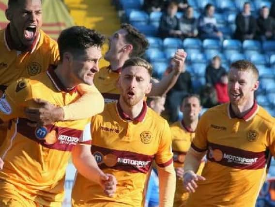 Carl McHugh opened the scoring for Motherwell against Kilmarnock on Tuesday night