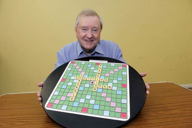 16-05-2017. Picture Michael Gillen. CUMBERNAULD. Link Centre. Ken McGinness, newly crowned Scottish Open Scrabble Champion.
