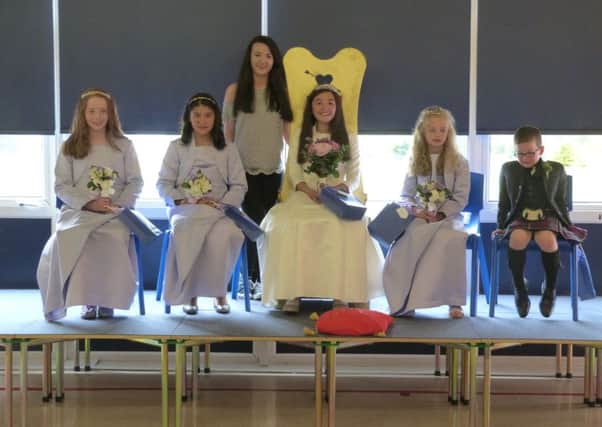 The Lenzie Gala Queen and her attendants